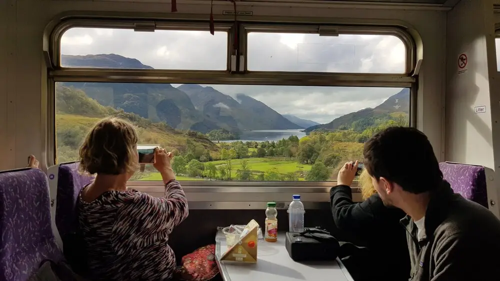 scotland train window