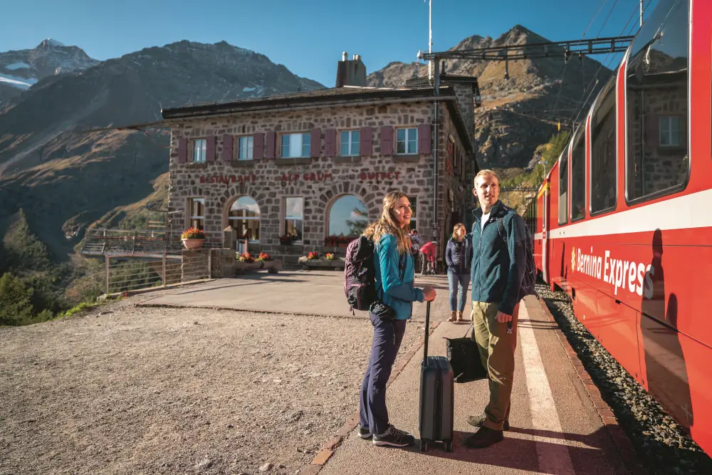 groepsreis Zwitserland 1e klas met bagagevervoer