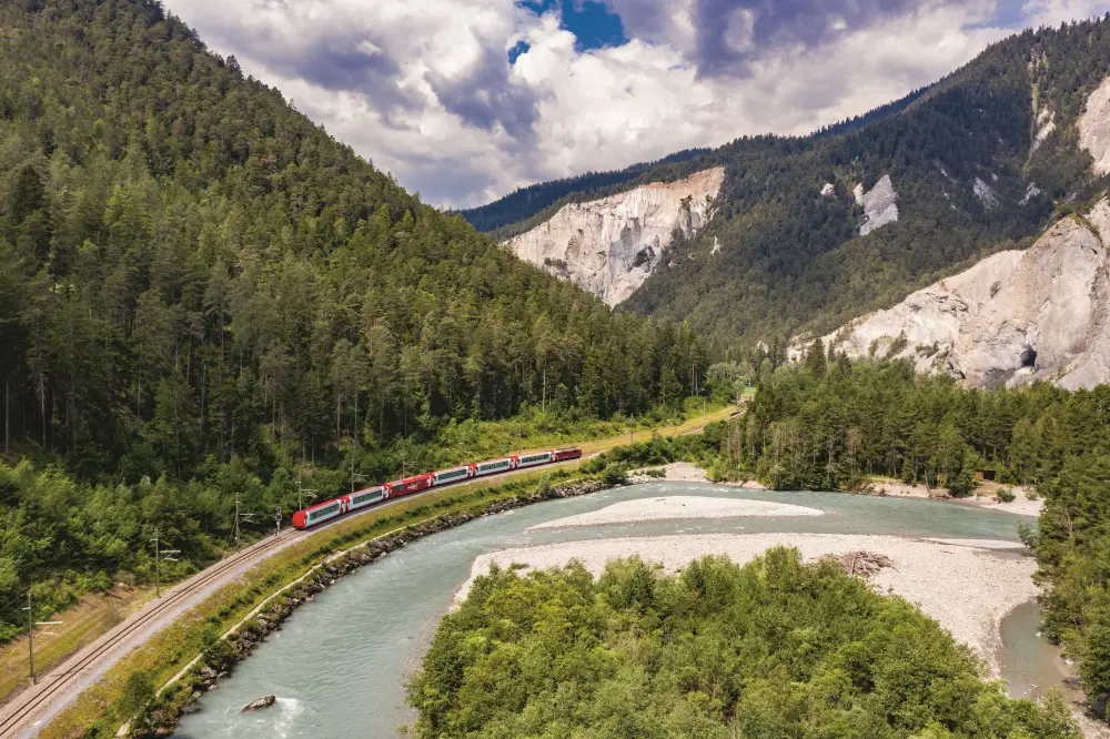 groepsreis Zwitserland 1e klas met bagagevervoer