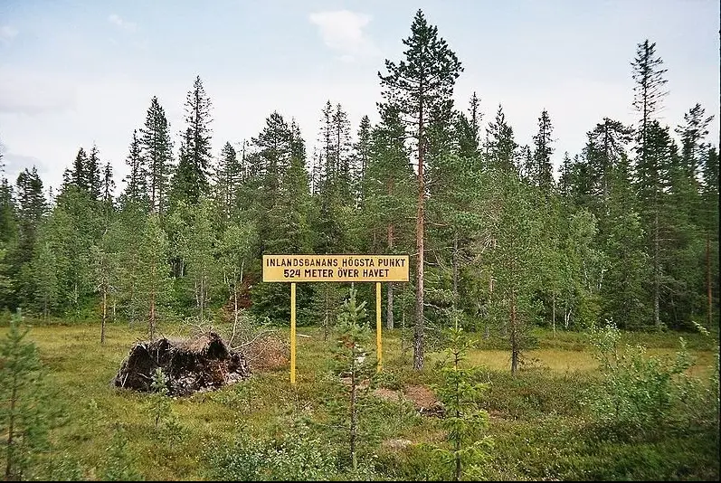 Inlandsbanan hoogste punt