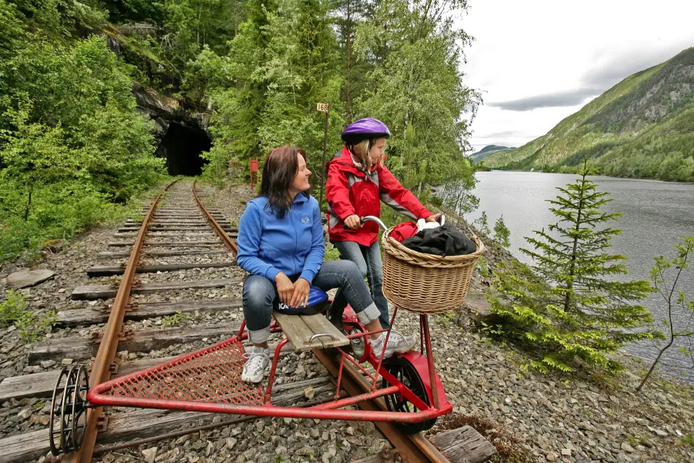 Spoorfietsen Numedalsbanen