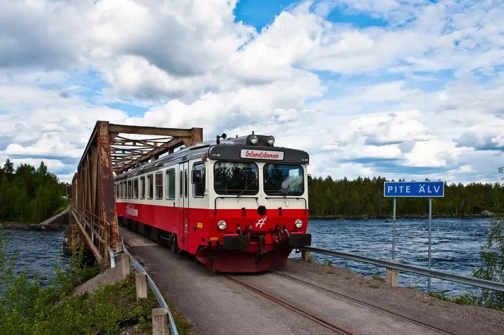Inlandsbanen treinrondreis - brug