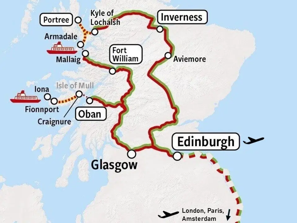 Rail Tour Scotland | Map