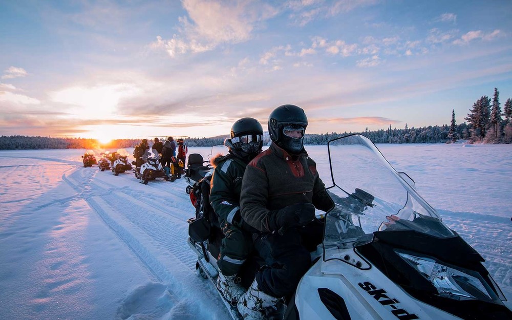 Kiruna Guidetur Snowmobile Tour