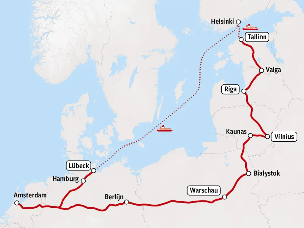 Rail Baltica map v2026