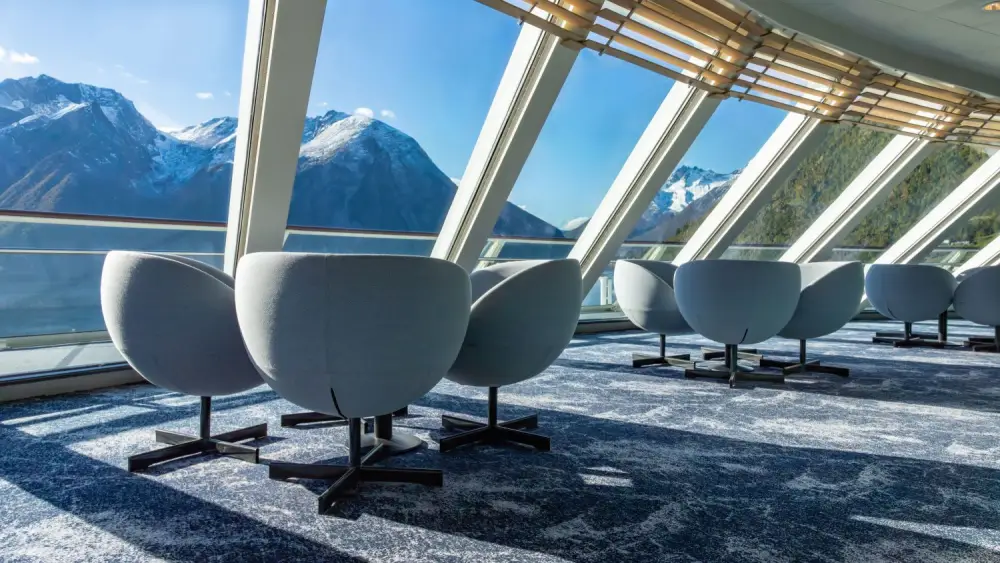 Groepsreis Postboot Noorwegen lounge