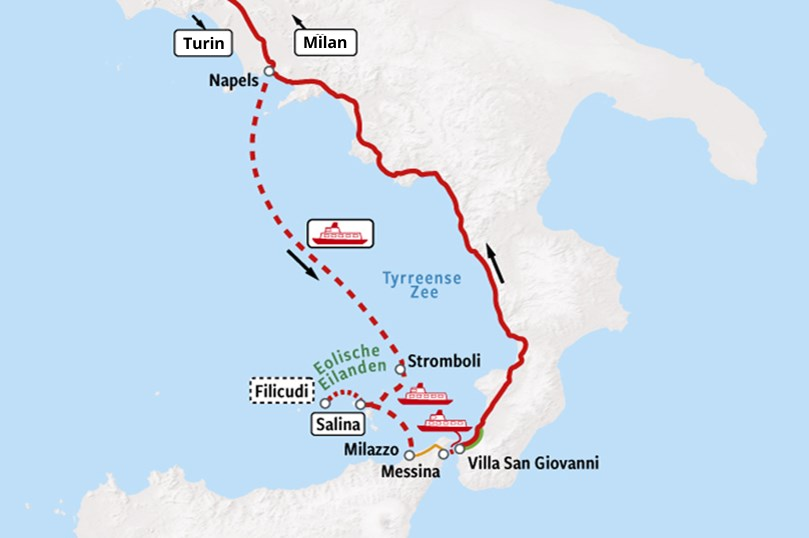 Aeolian Islands - Map