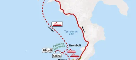 Aeolian Islands - Map