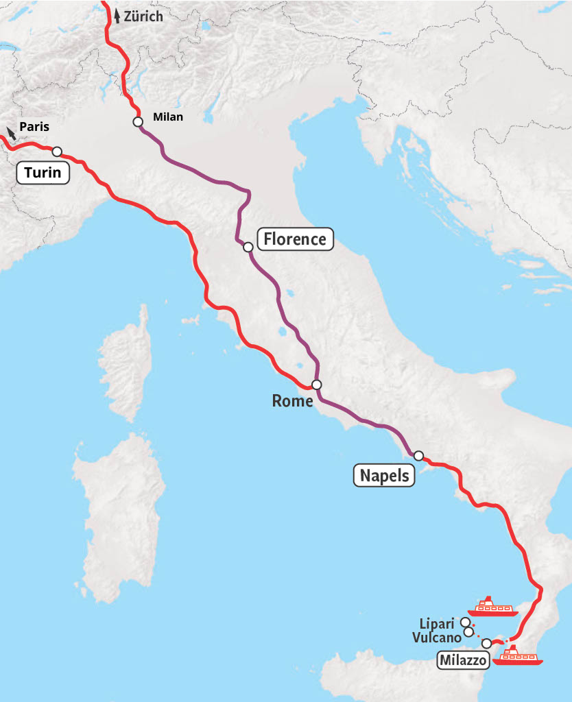Bella Italia - Rail Map 