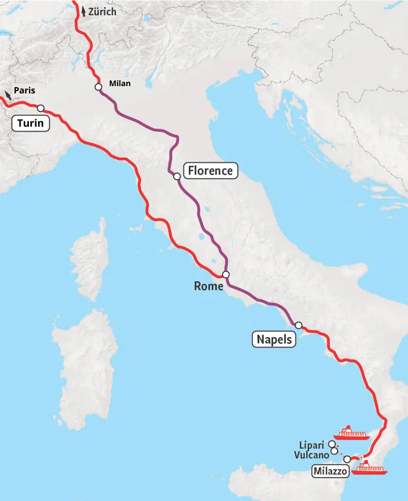 Bella Italia - Rail Map