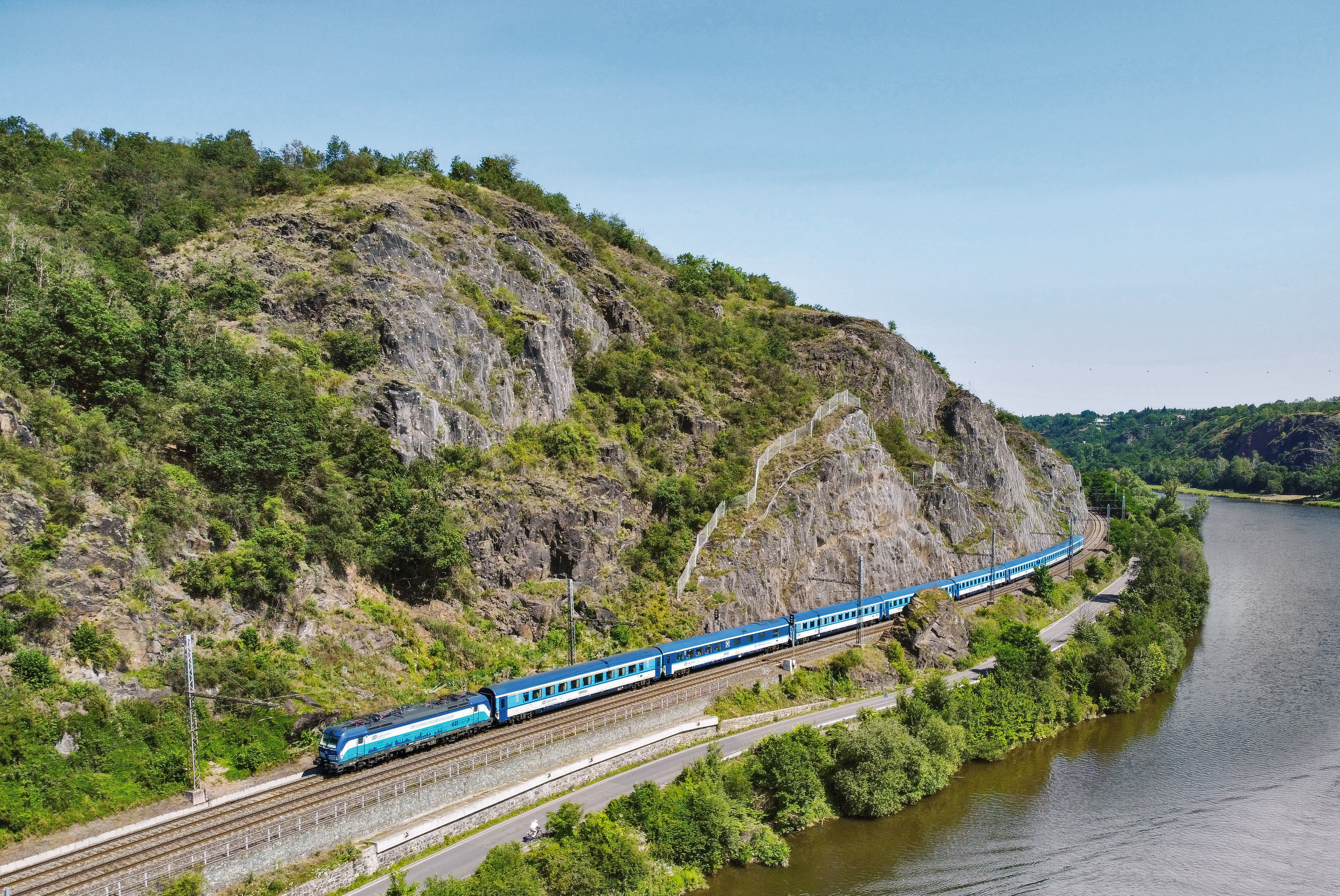 Treinreis langs de Elbe