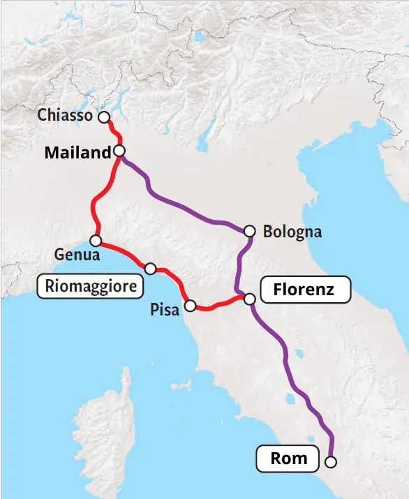 Bahnrundreise Rom, Florenz und Cinque Terre