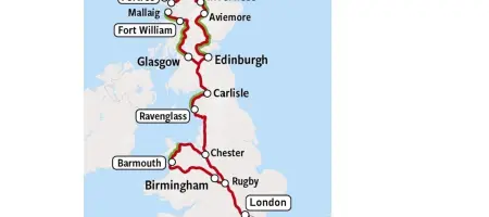 Grand Tour UK - Rail Map