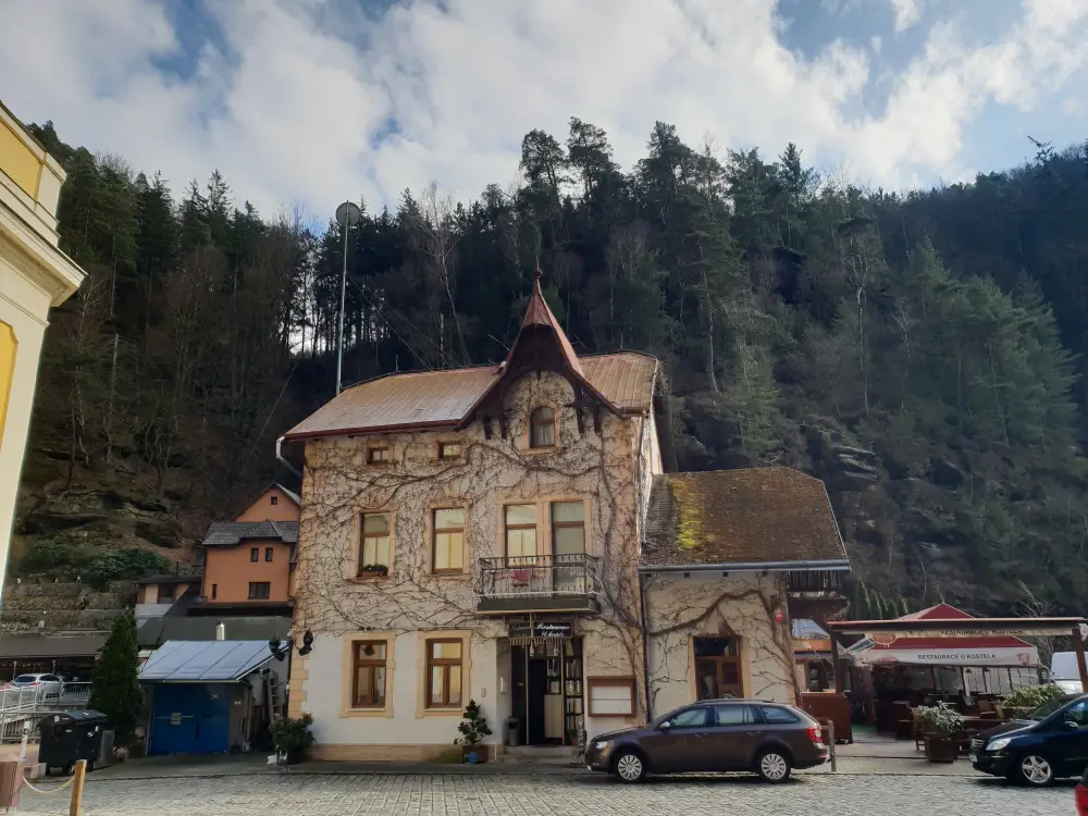 Hrensko bij Saksisch Schweiz aan de Elbe