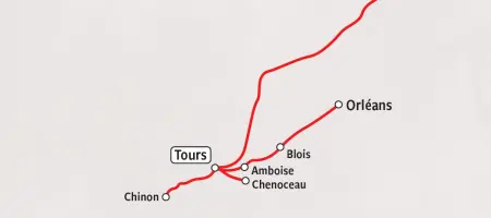 Loire Rail Tour - Map