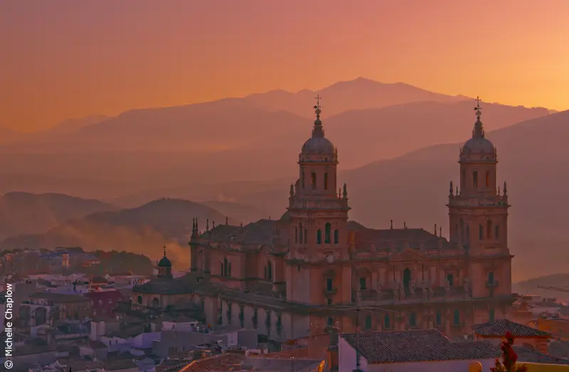 Groepsreis Andalusië - kathedraal Jaen zonsondergang