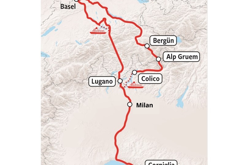 Monti e Mare - Rail Map EN