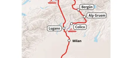 Monti e Mare - Rail Map EN