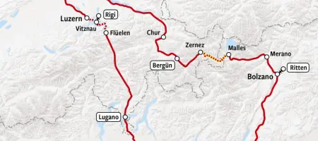 Dolce Vita and Romanticism - Rail Map