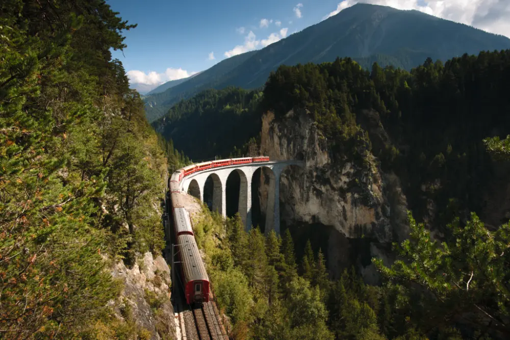 Rondreis Zwitserland Trein | Zwitserse Panorama's | Landwasser-Viaduct-Rhaetian-Railway RHB
