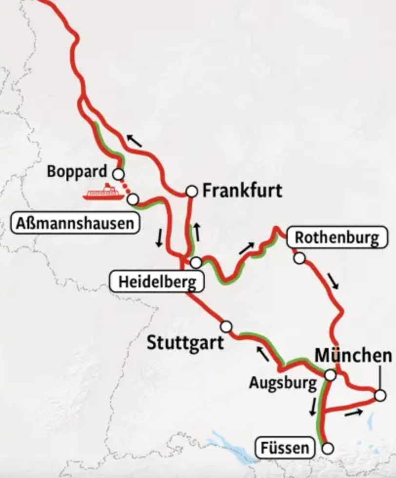 German Romanticism - Rail Map 