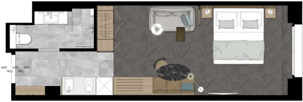 Adina Apartment Hotel Dusseldorf | Stedentrip Düsseldorf - Trein en Hotel Duitsland