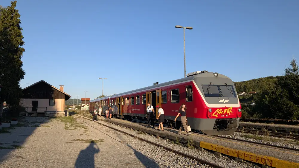 Slovenië oude trein