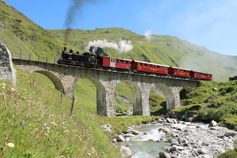 Furka Bergbaan Zwitserland | Treinreizen Zwitserland
