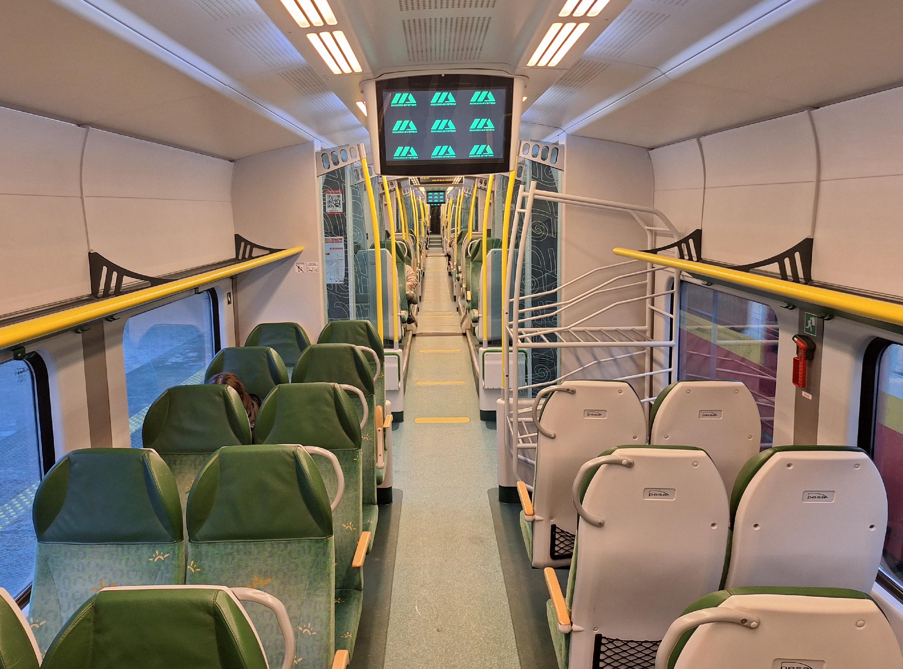 Polen lokale trein 2e klas