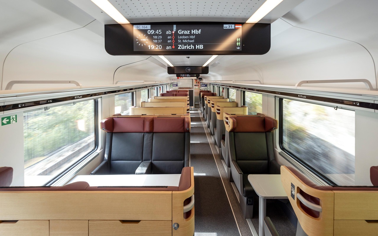 Railjet Oostenrijk 1e klas